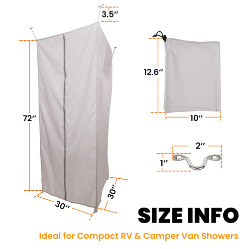 Camper Van Shower Curtain (30" W x 72" H)