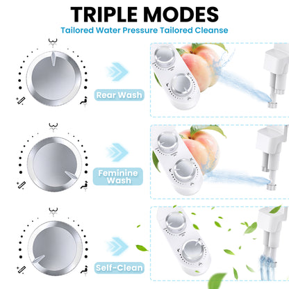 RV Bidet Toilet Seat Attachment, Support for SEAFLO