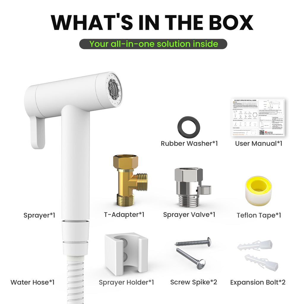 All Metal RV Bidet Sprayer