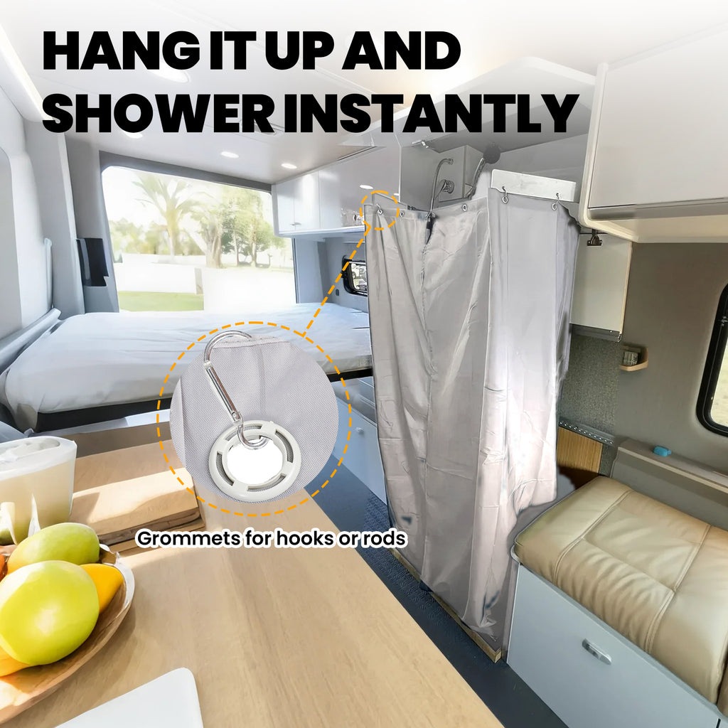Camper Van Shower Curtain (30" W x 72" H)