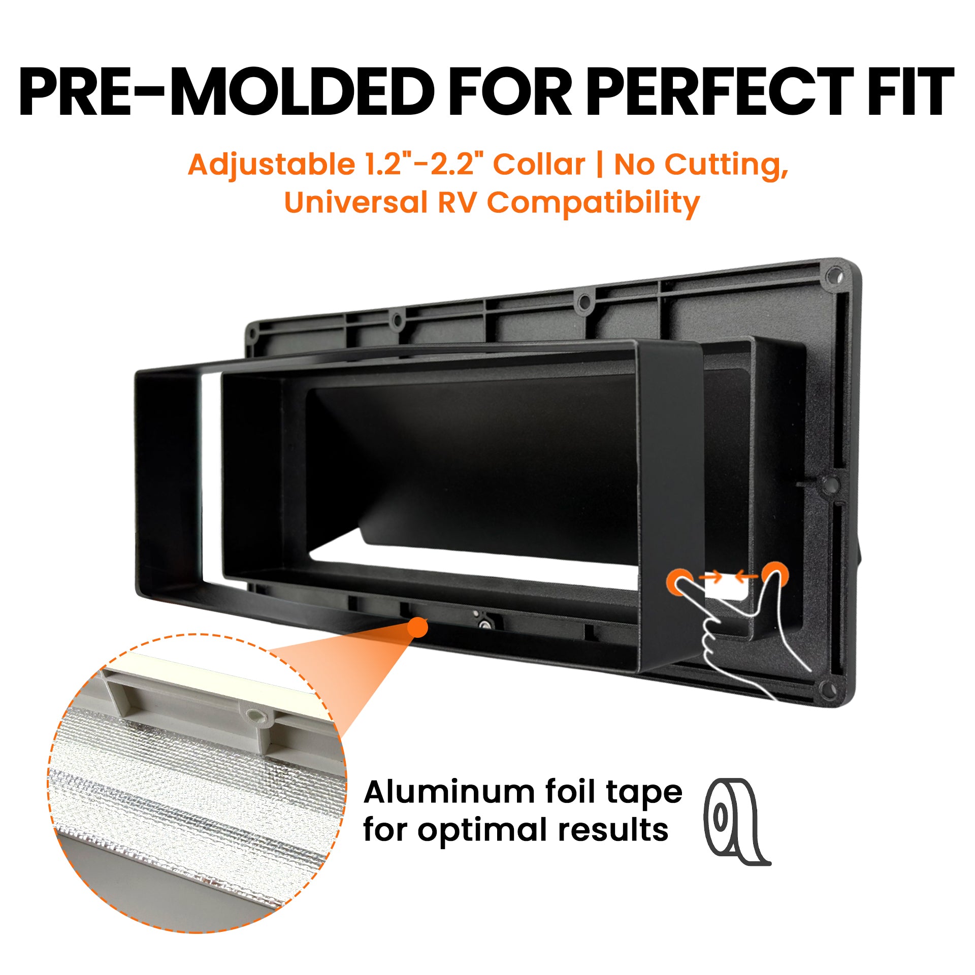 Aluminum RV Range Hood Vent Cover