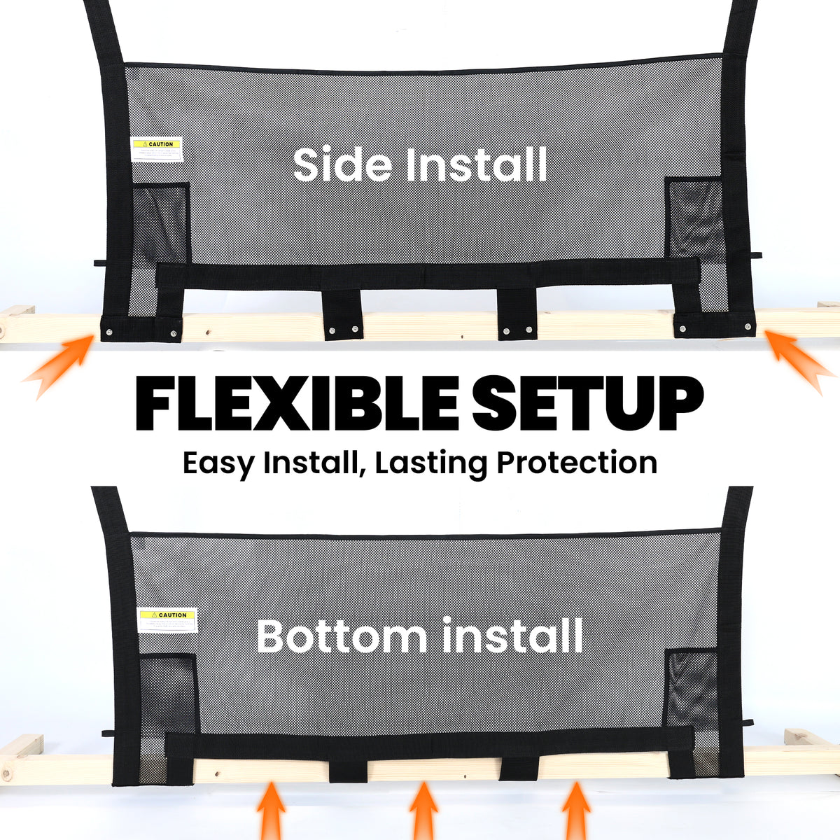 49" x 18" RV Bunk Bed Safety Net for Bunk Beds with Hardwares
