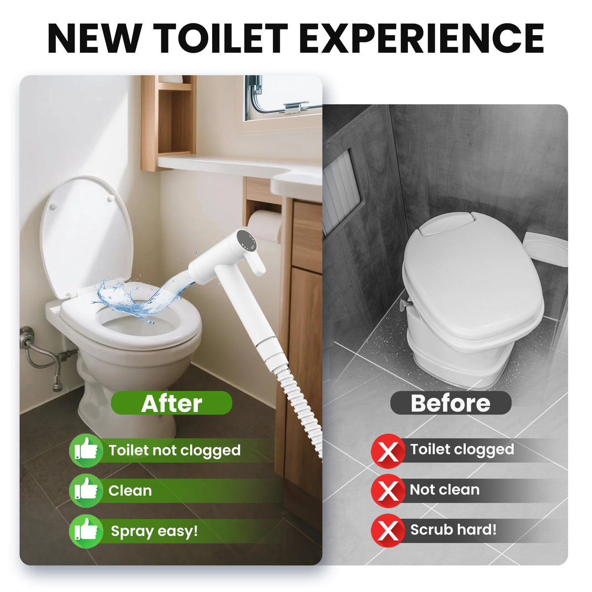 All Metal RV Bidet Sprayer