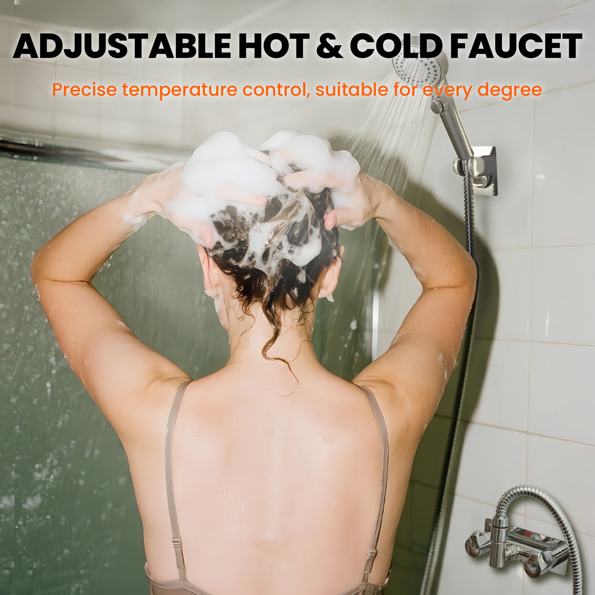 4" All Metal RV Shower Faucet