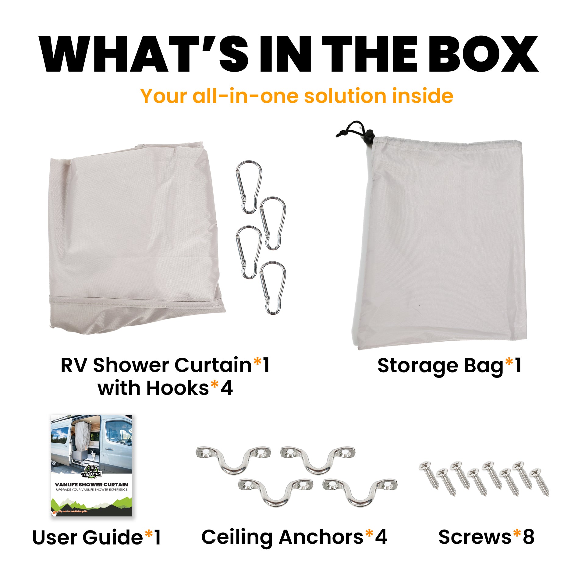 Camper Van Shower Curtain (30" W x 72" H)