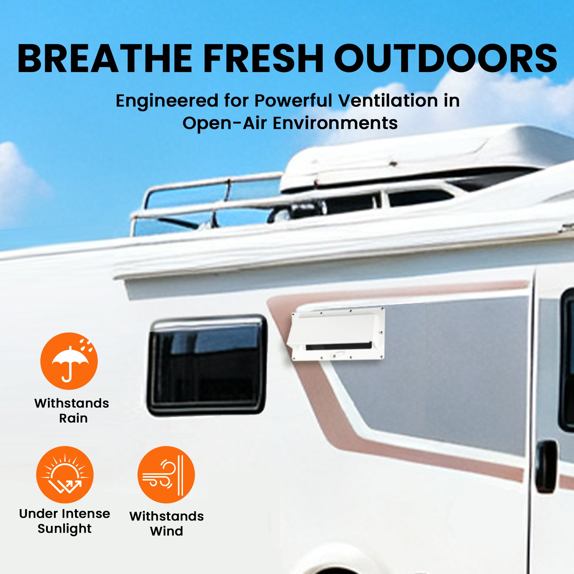 Aluminum RV Range Hood Vent Cover