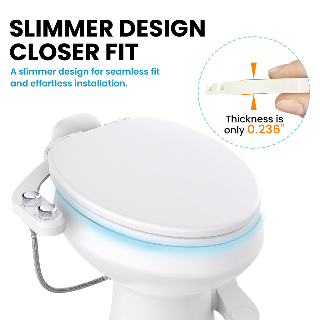 RV Bidet Toilet Seat Attachment, Support for SEAFLO