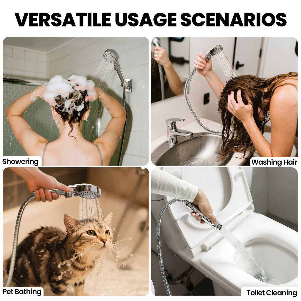 RV Shower Faucet Set with Hose and Shower Head