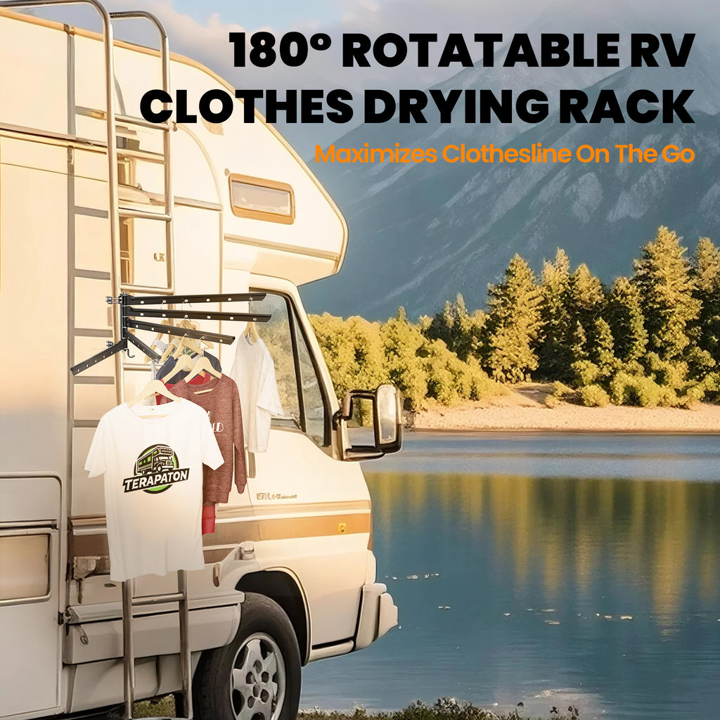 5 Swivel Arms RV Clothes Drying Rack