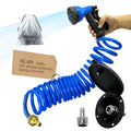 Exterior Sprayer Kit with All-Metal RV Spray Port (Blue)