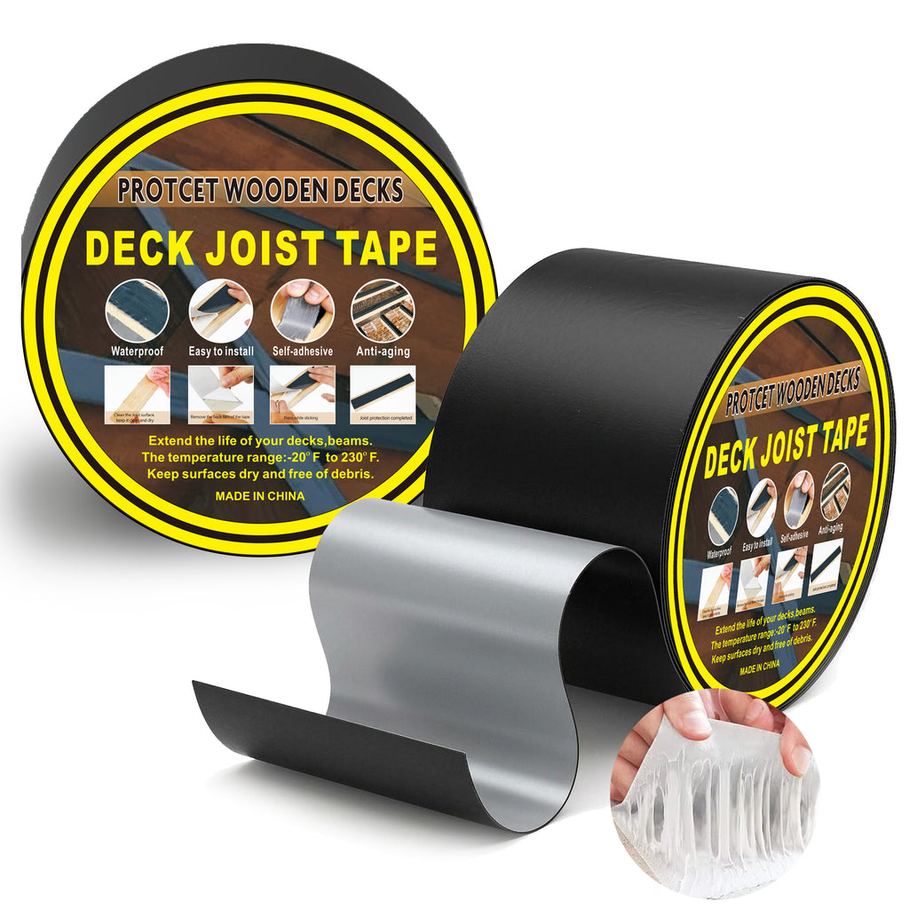 2 Pcs RV Roof Tape, Heavy Duty Waterproof Butyl Sealant Tape for Leak Repair (Black, 4 Inch x 50 Ft, 0.028"Thickness)