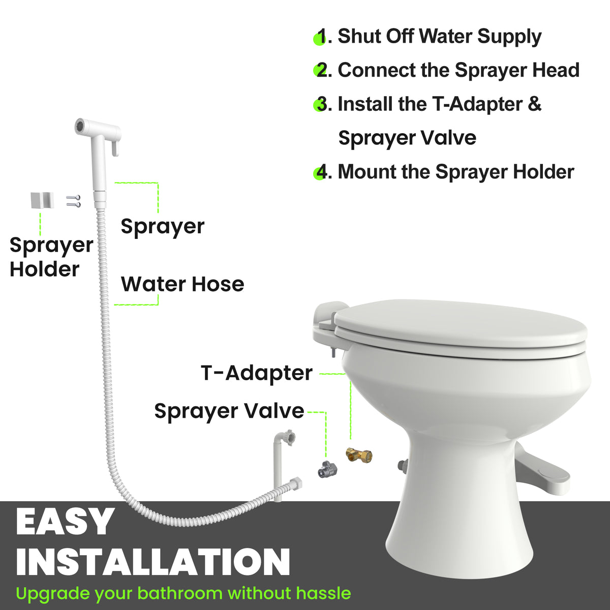 All Metal RV Bidet Sprayer